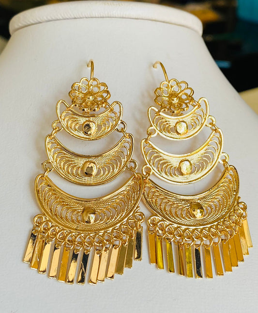AF9190 Aretes Oro Laminado