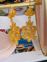 AF9200 Aretes Filigrana Oro Laminado